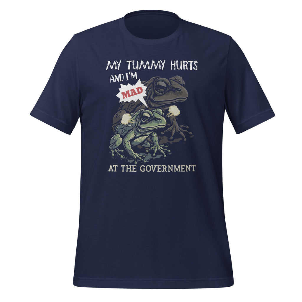 My Tummy Hurts And I'm Mad At The Government Frog Meme product image 3