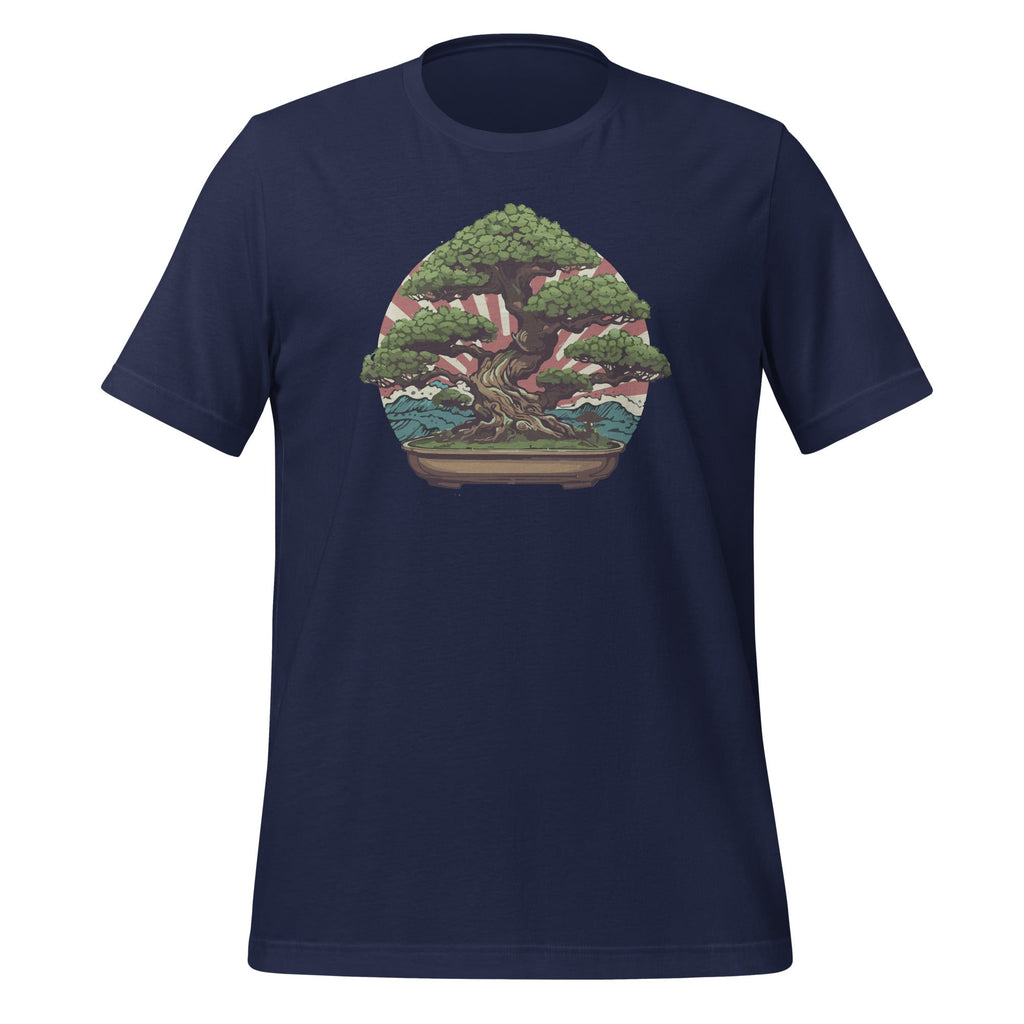 Bonsai Tree and Sun Rising In Japan Graphic Art Unisex product image 3