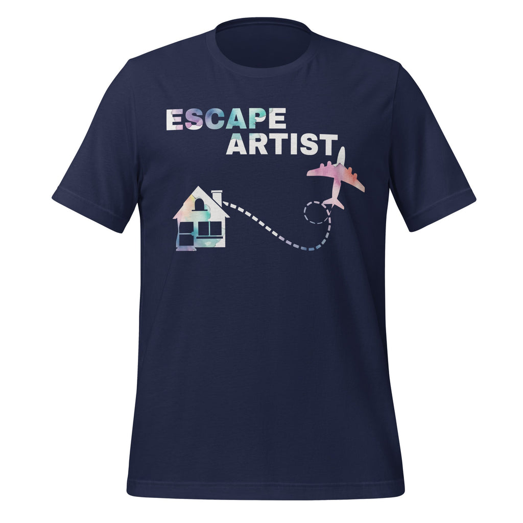Escape Artist Funny Graphic Art House And Plane Unisex product image 3