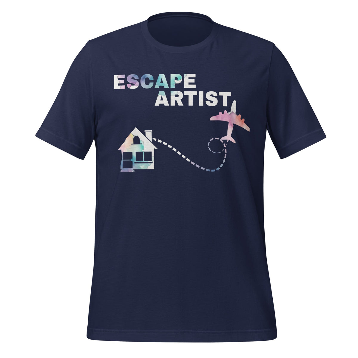 Escape Artist Funny Graphic Art House And Plane Unisex product image 3