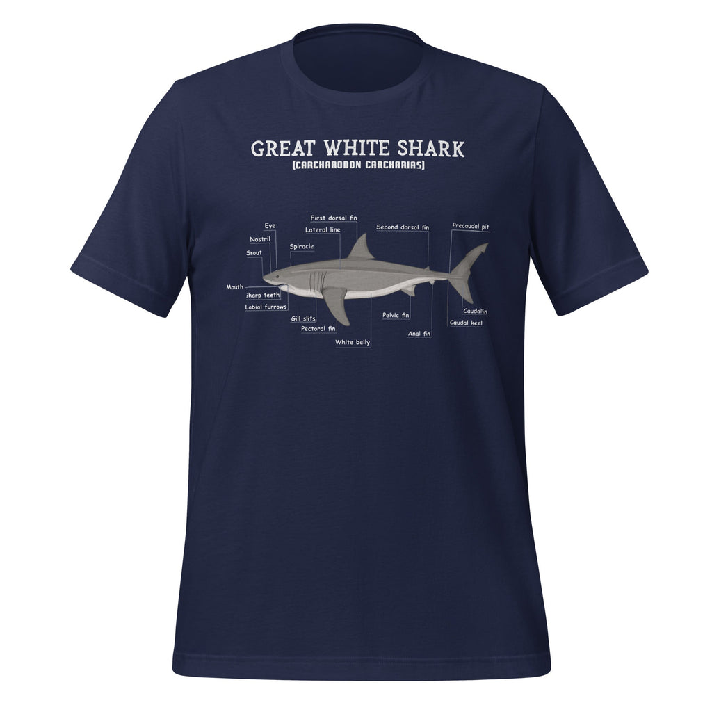 Great White Shark Anatomy Anatomical Biologist Unisex product image 3