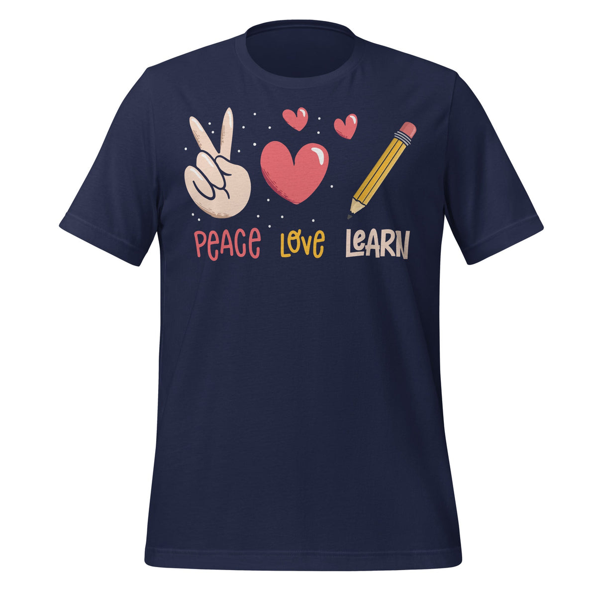 Peace Love Learn Funny Teacher Student 100th Days Of School product image 3