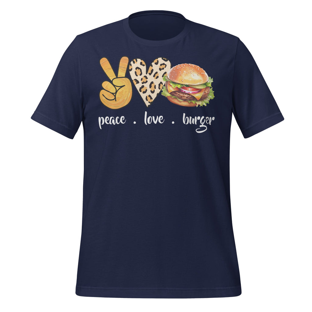 Hamburger Cheeseburger Peace Love Burger Fast Food Unisex product image 3