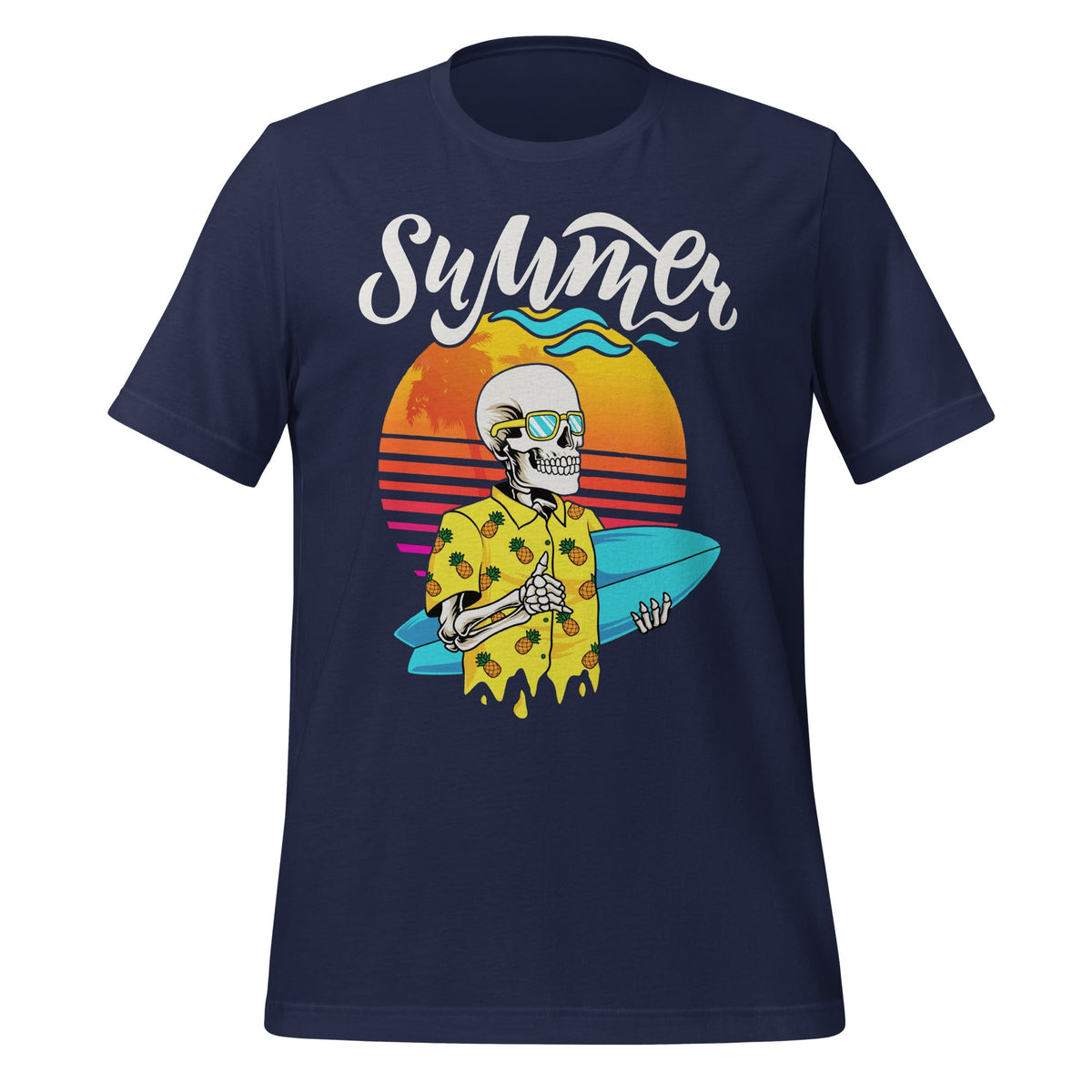 Retro Skeleton With Sunglasses Summer Goth Vacation Skull product image 3