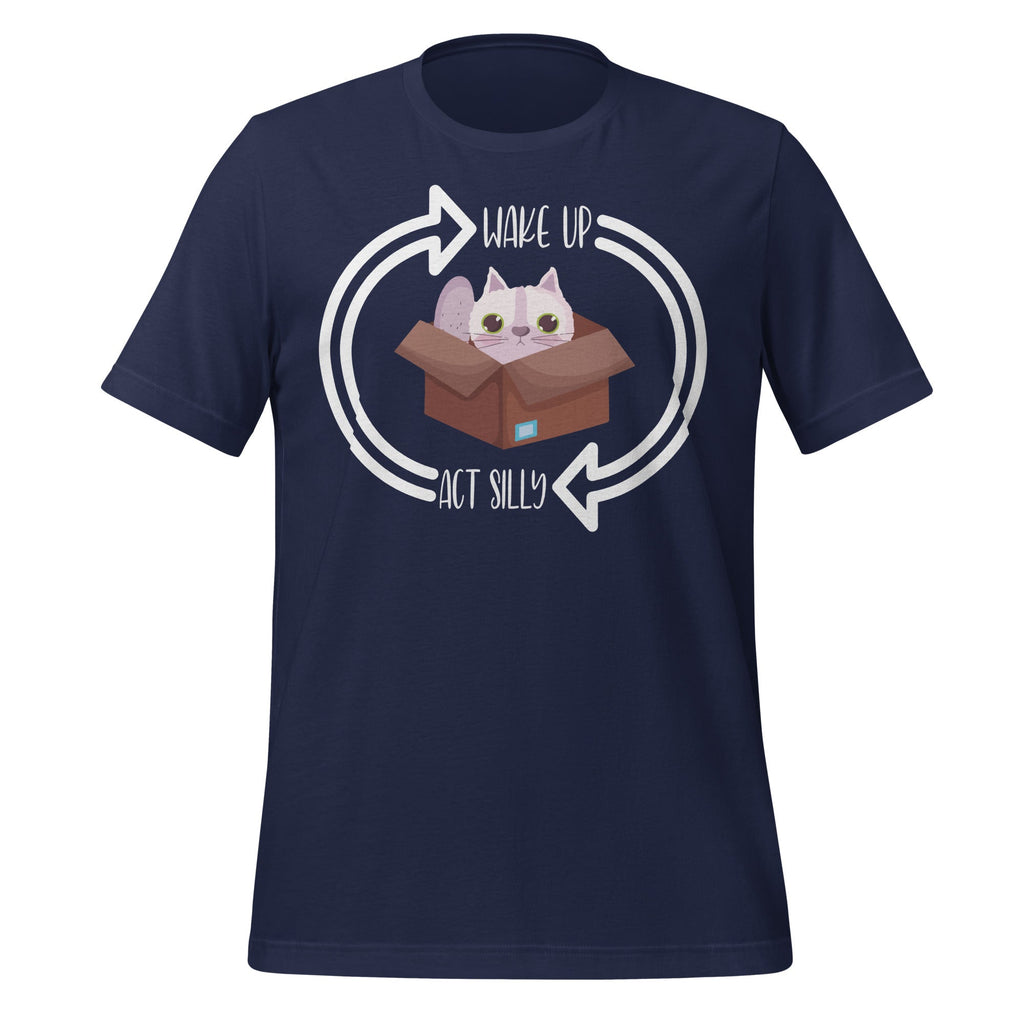 Wake Up Act Silly Cat Funny Animal Kitten Lovers Unisex product image 3