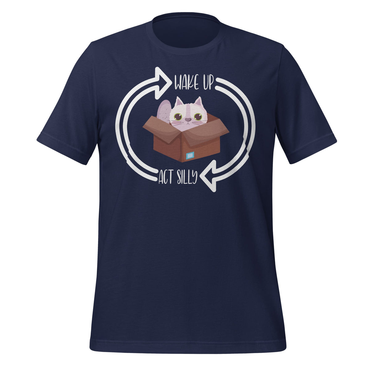 Wake Up Act Silly Cat Funny Animal Kitten Lovers Unisex product image 3