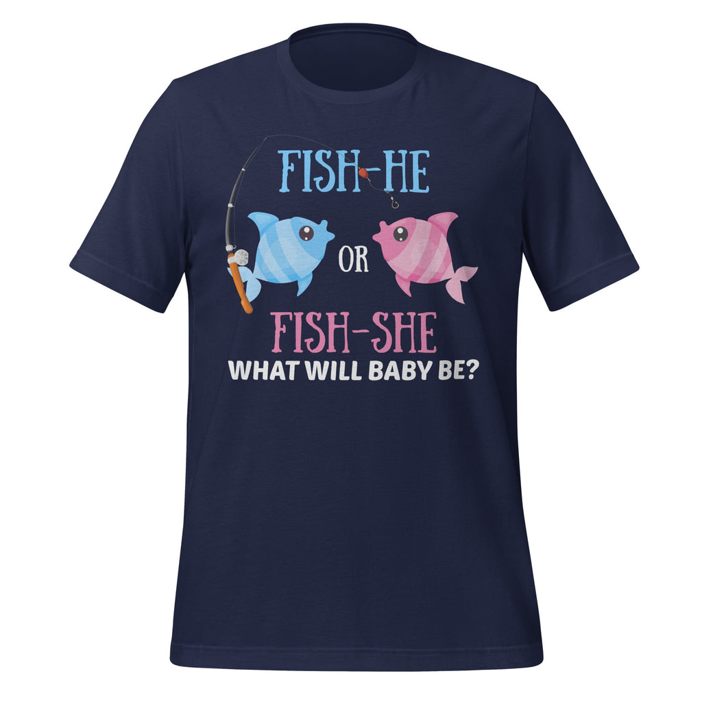 Fish-He or Fish-She Gender Reveal Fishing Fishermen Unisex product image 3