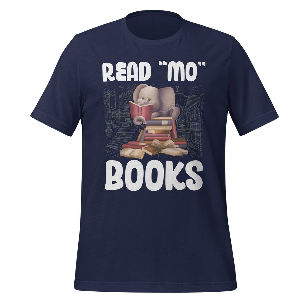 Read Books Elephant - More Reading Lovers Unisex T-Shirt product image 3