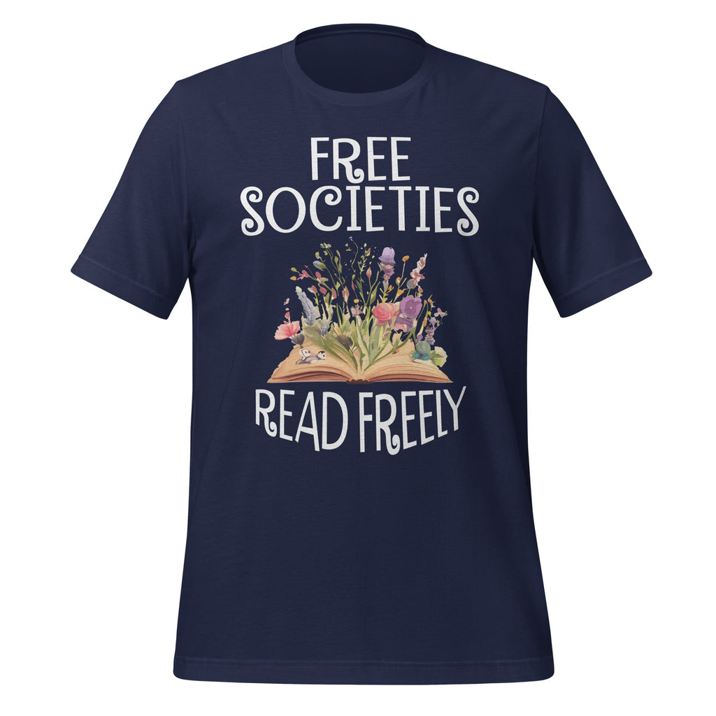 Free Societies Read Freely Bookworm Reading Book Lover product image 3
