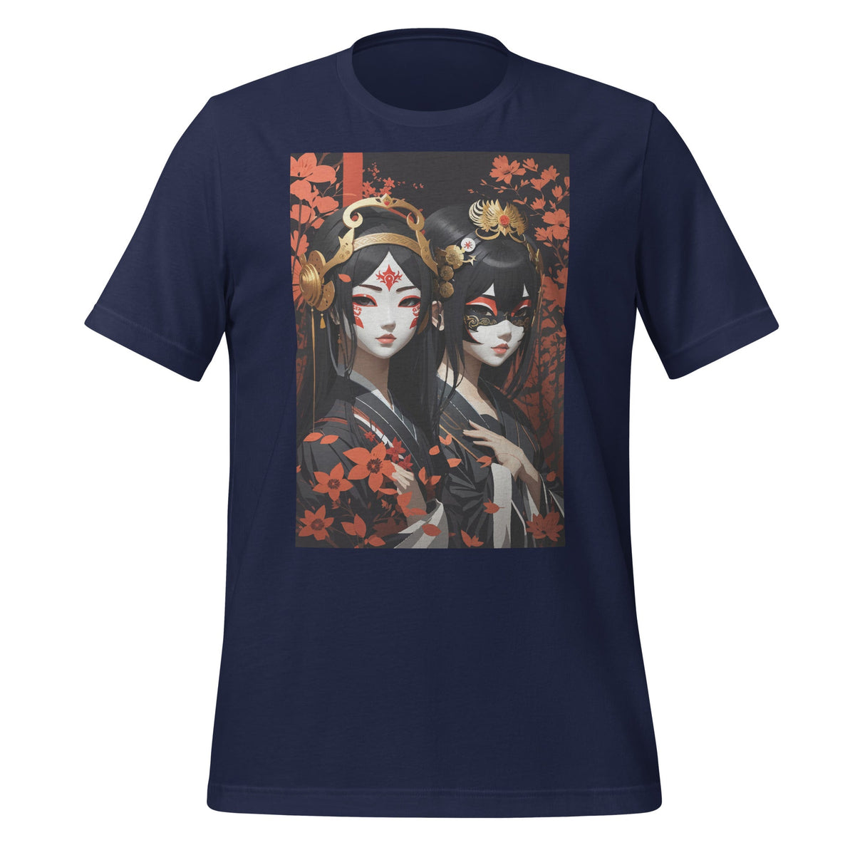 Graphic Featuring Japanese Gothic Girls in Masks Unisex product image 3