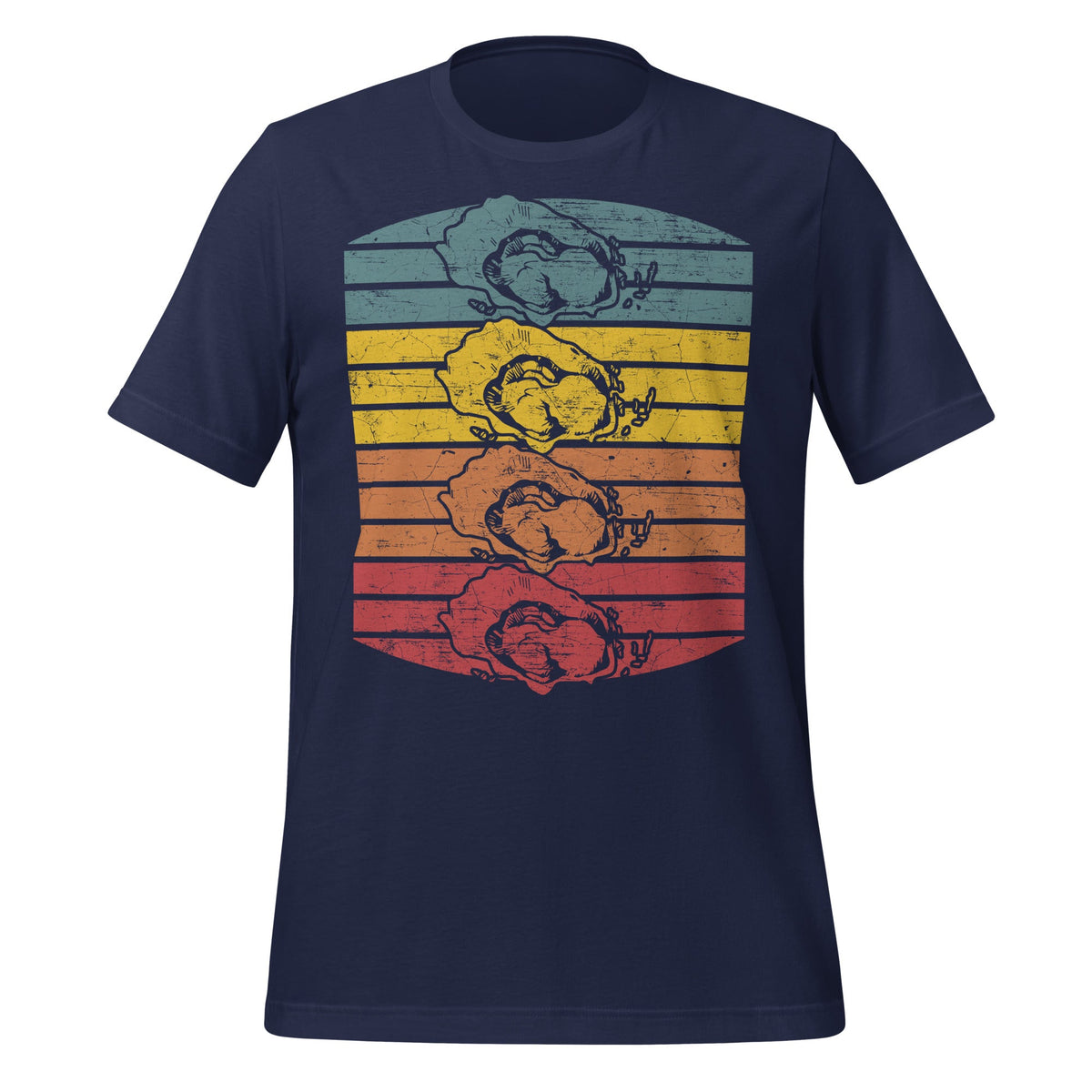 Vintage Animal Oyster Lover Retro 70s 80s Unisex T-Shirt product image 3