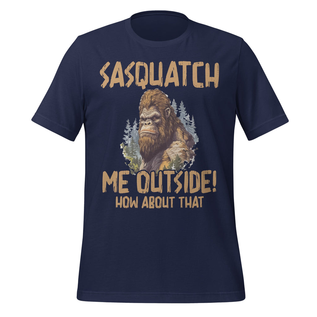 Sasquatch Me Outside Funny Bigfoot Vintage Art Unisex product image 3