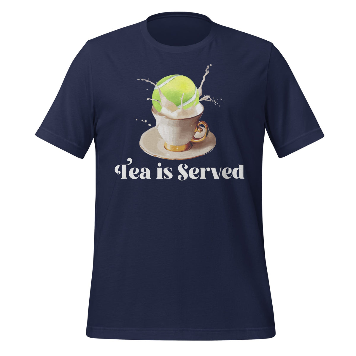 Tennis Tea Is Served Graphic Art Unisex T-Shirt product image 3
