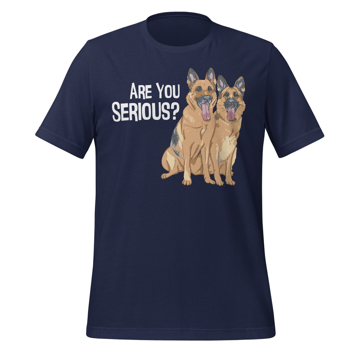 German Shepherd Head Tilt Funny Dog Breed Unisex T-Shirt product image 3