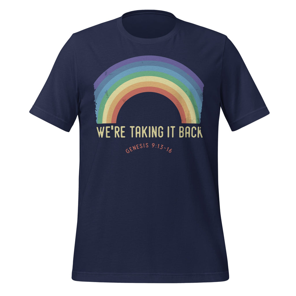 Rainbow We're Taking It Really Back Christian Bible Verse product image 3