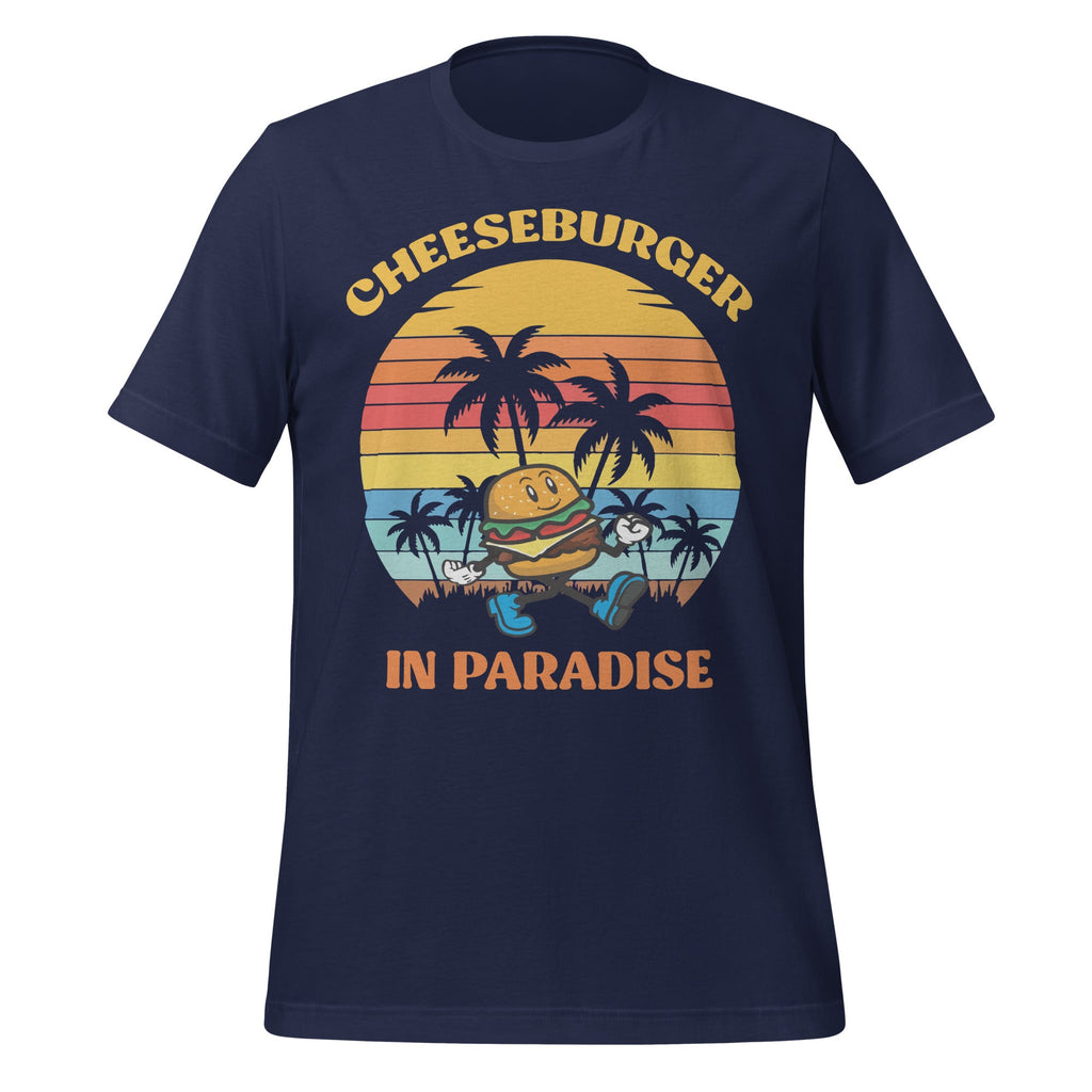 Vintage Funny Cheeseburger Summer Vacation Paradise Unisex product image 3