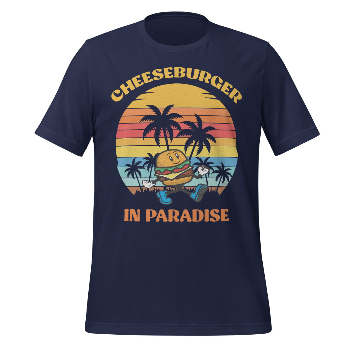 Vintage Funny Cheeseburger Summer Vacation Paradise Unisex product image 3