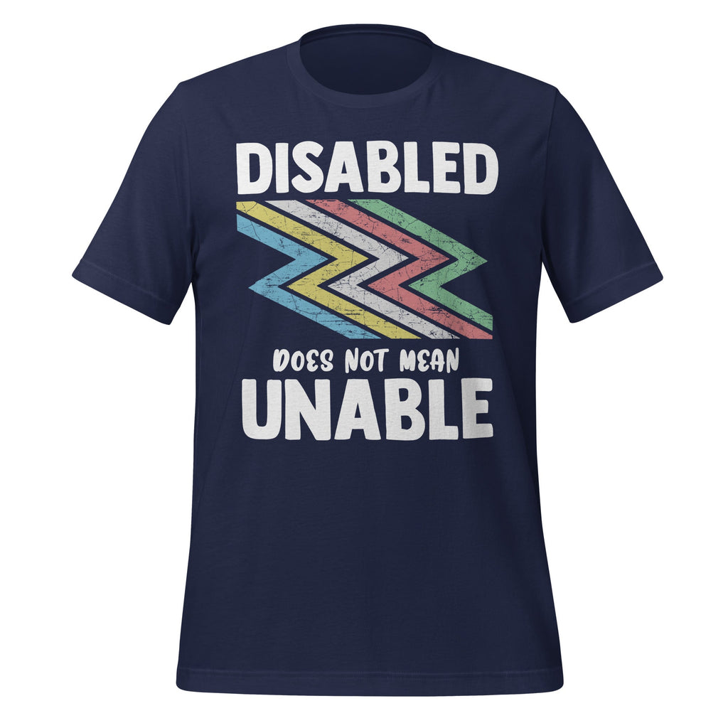 Disability Does Not Equal Unable Pride Month Unisex T-Shirt product image 3