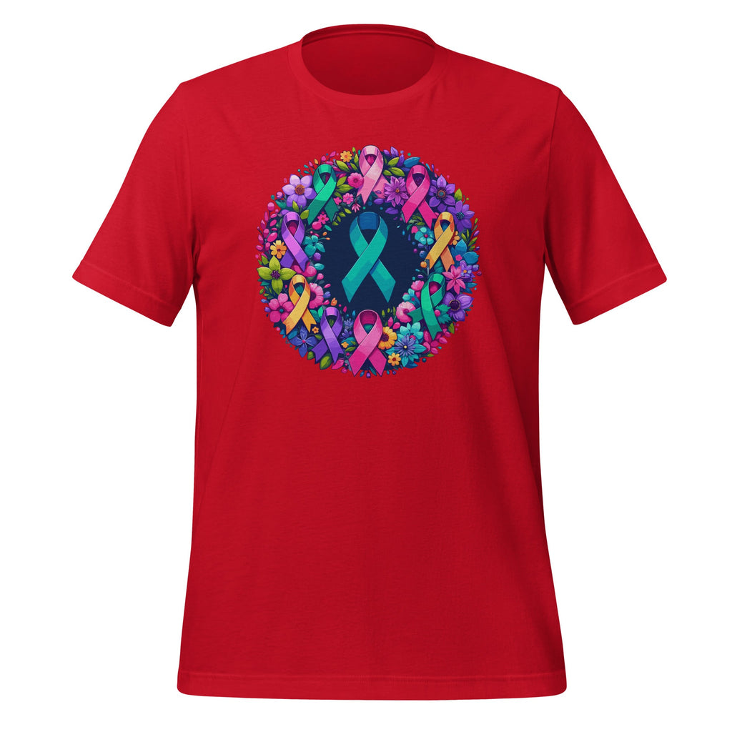 Cancer Awareness Multi-Color Ribbons Hope Wreath Unisex product image 4