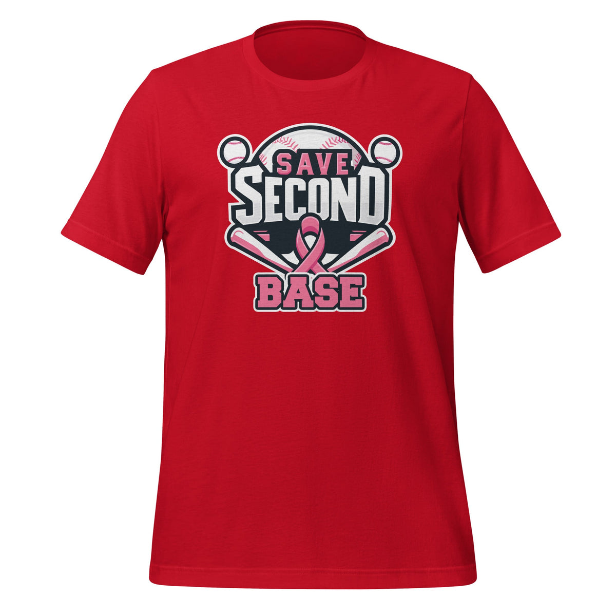 Save 2nd Base Baseball Softball Breast Cancer Awareness product image 4