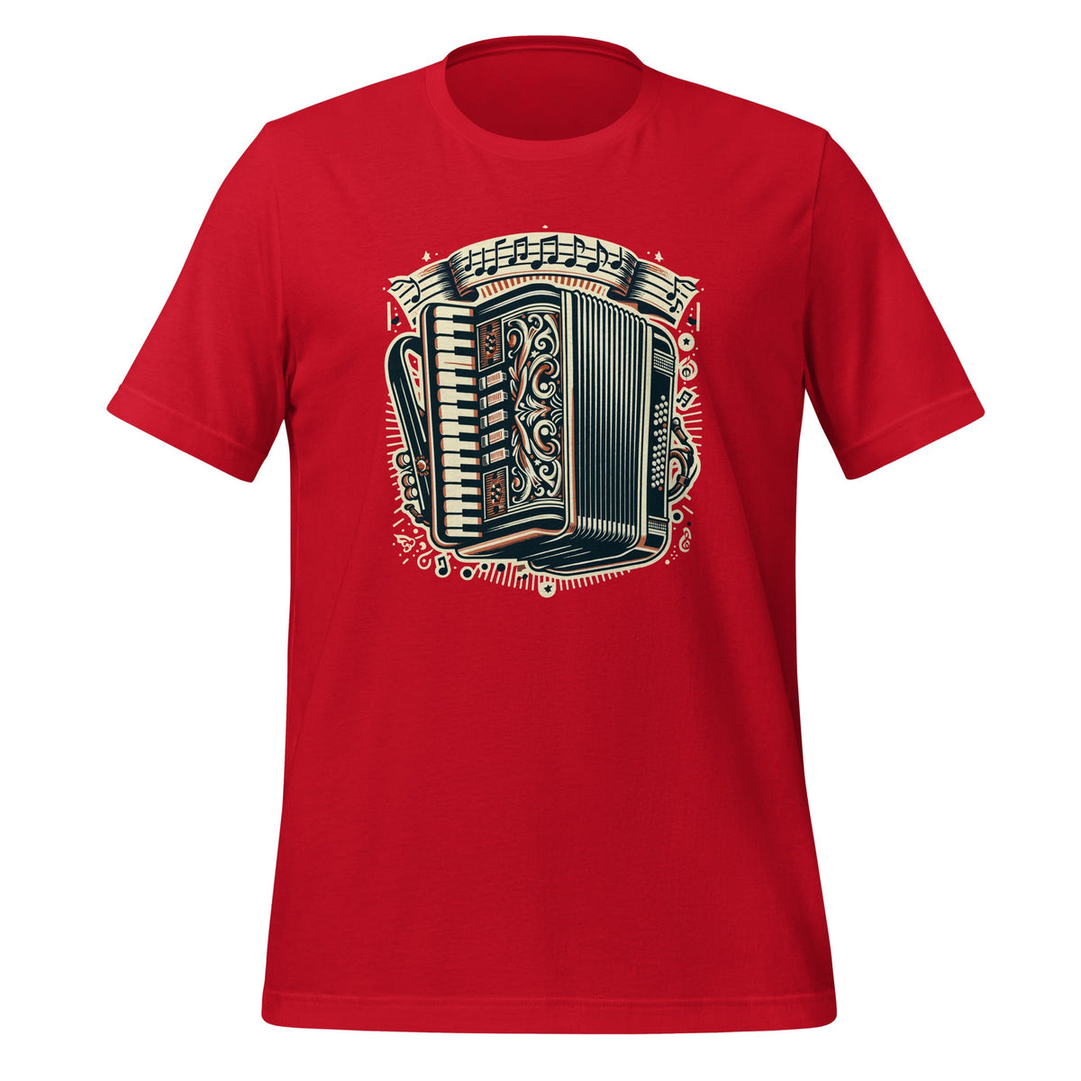 Retro Air Accordion Player Choir Musical Awareness Unisex product image 4