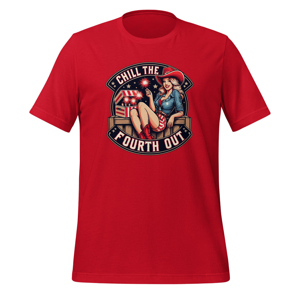 Chill The Fourth Out Cowgirl Happy 4th Of July Stars product image 4