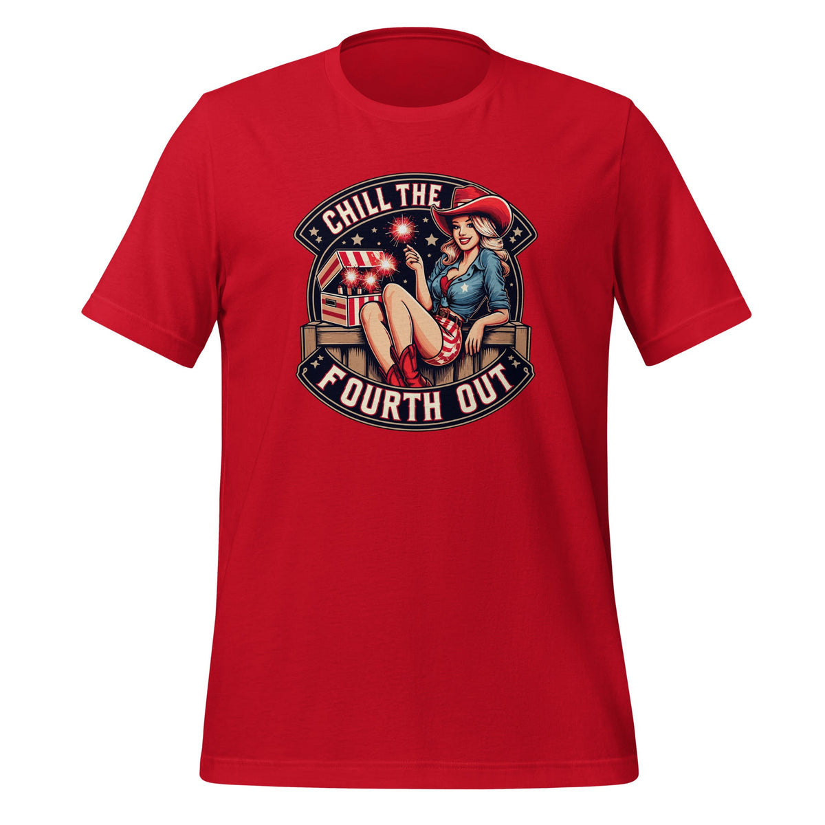 Chill The Fourth Out Cowgirl Happy 4th Of July Stars product image 4