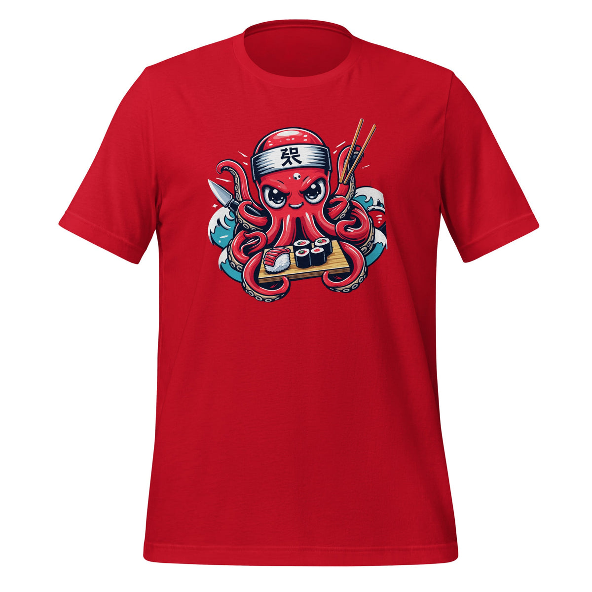 Japanese Sushi Chef Octopus Kraken Funny Anime Unisex product image 4