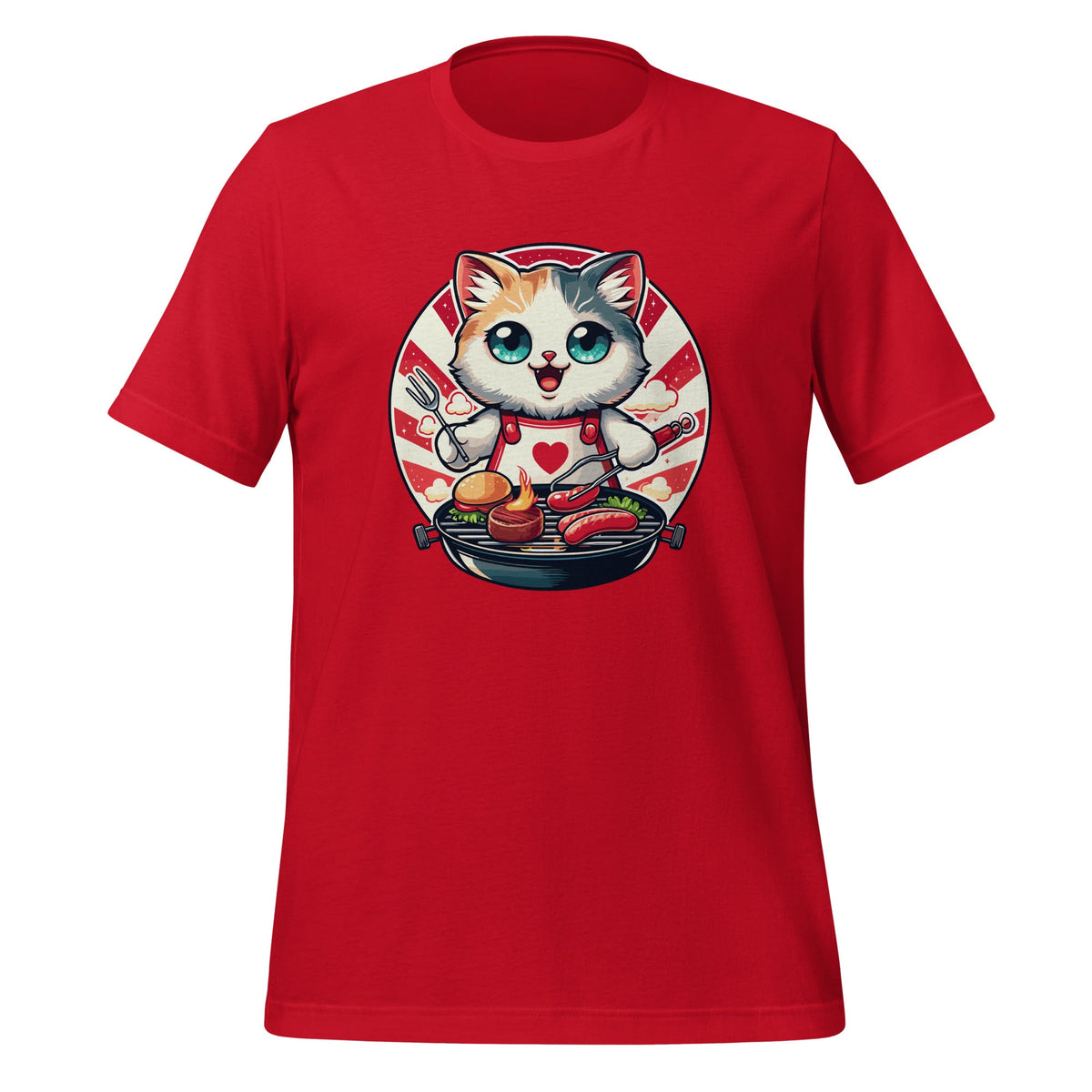 Pretty Presentation of BBQ-Loving Cat Funny Kitten Grilling product image 4