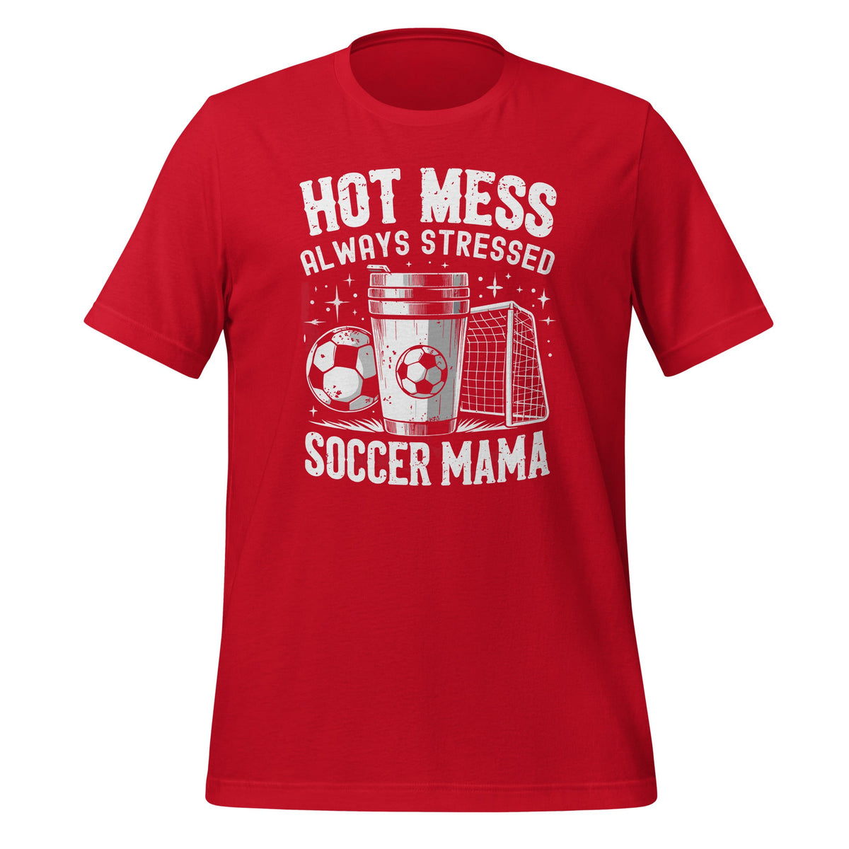 Hot Mess Always Stressed Soccer Mama Funny Sports Lover product image 4