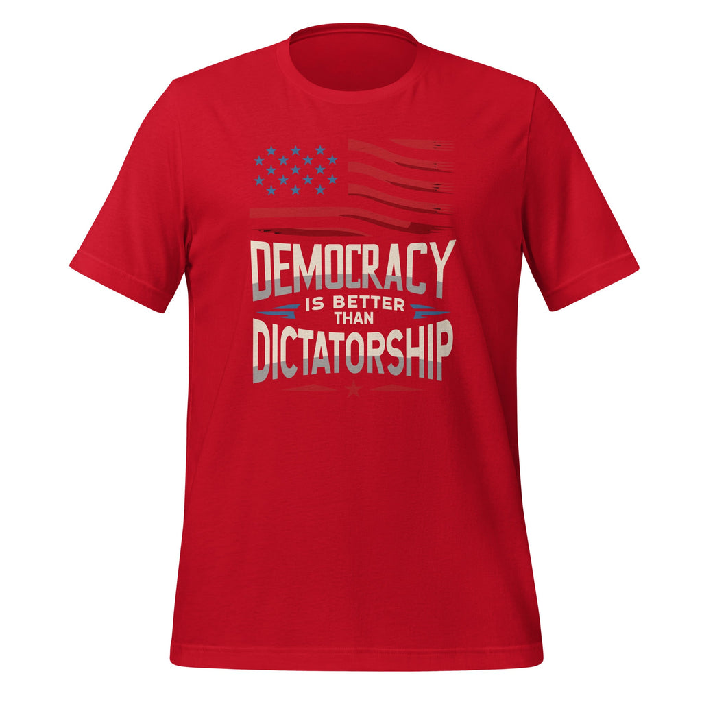 Democracy Is Better Than Dictatorship USA American Flag product image 4