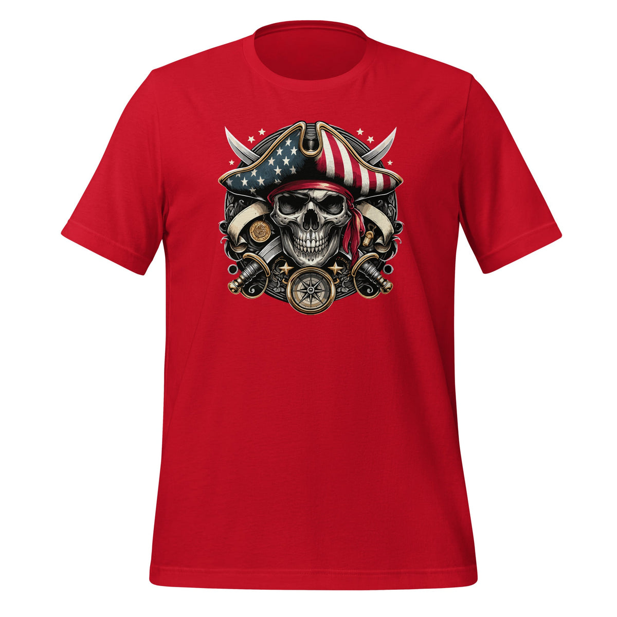 Pirate 4th of July American Flag USA America Funny Unisex product image 4