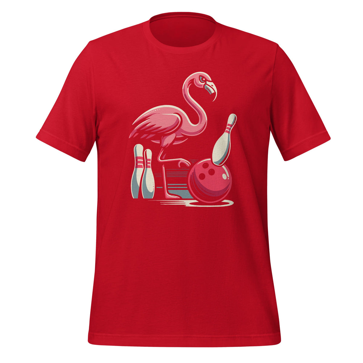 Funny Bird Flamingo Bowling Pin Bowl Bowler Players Unisex product image 4