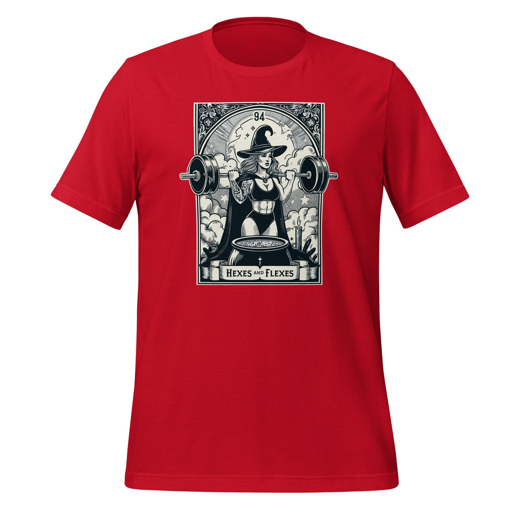 Witch Workout Fitness Deadlifting Hexes Flexes Tarot Card product image 4