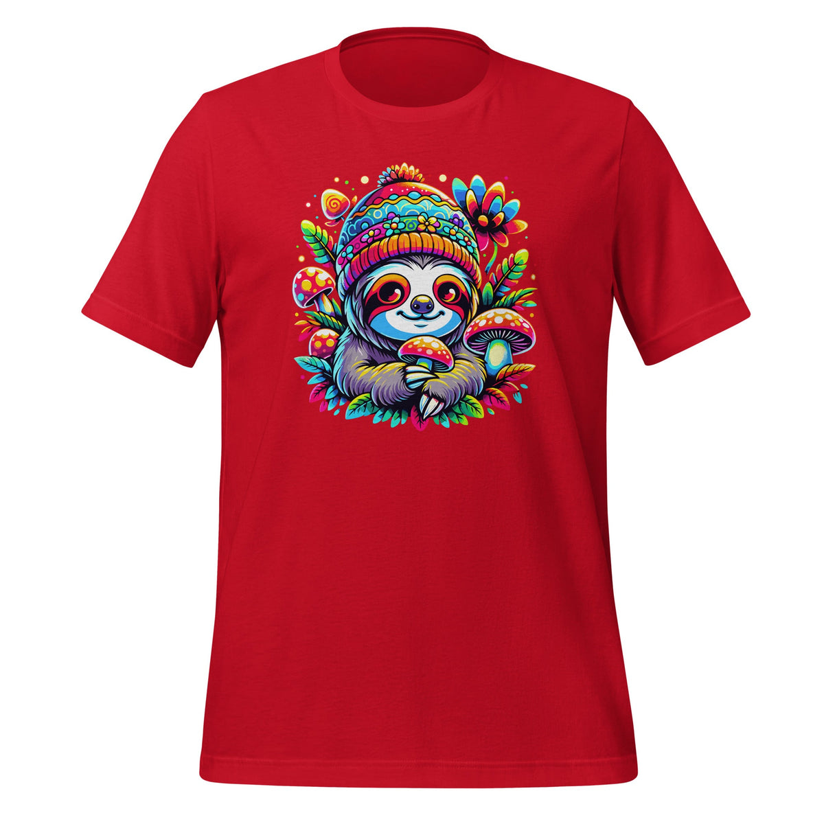 Trippy Sloth DJ Psychedelic EDM Mushroom Colorful Unisex product image 4