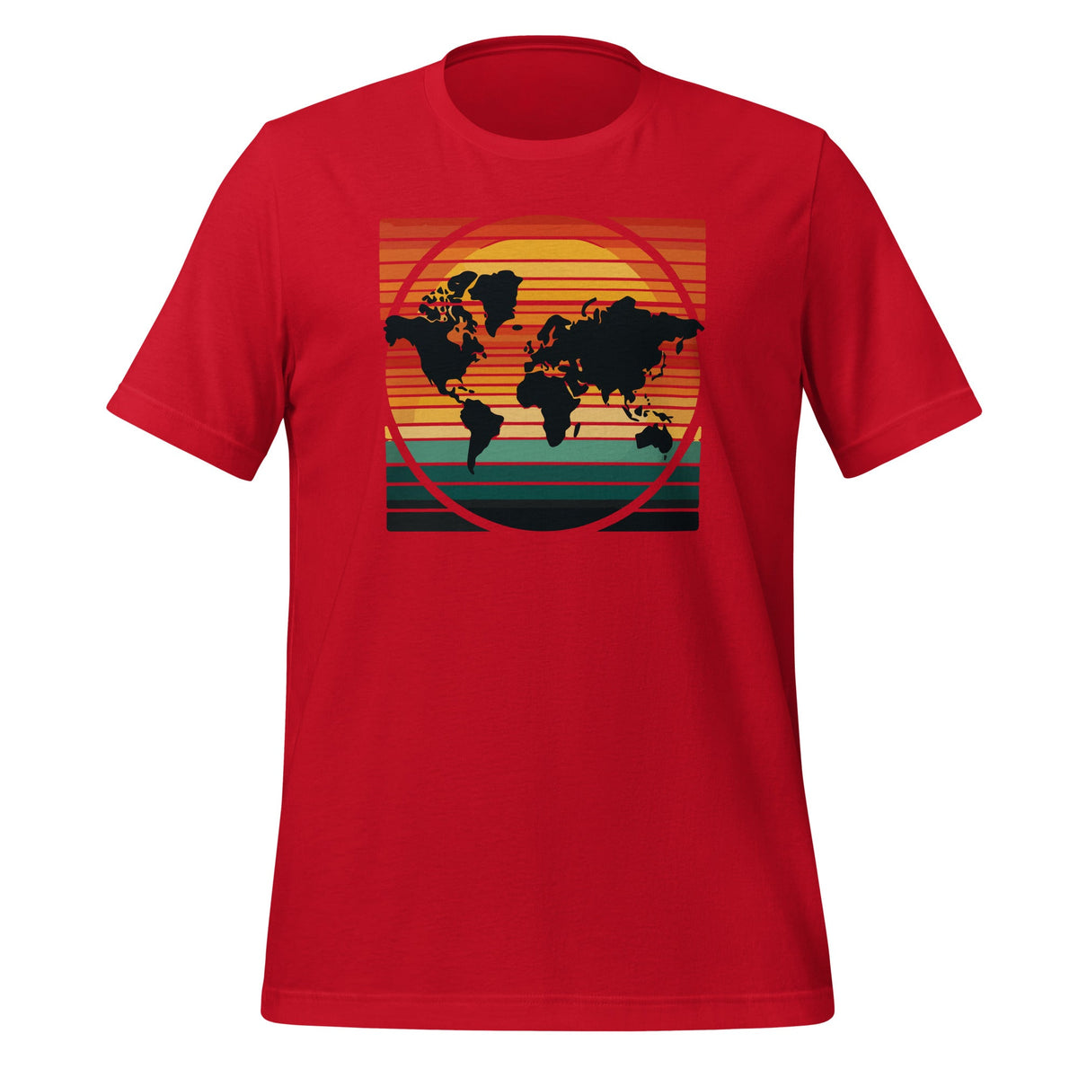 Retro World Map Cool Vintage Sunset Globe Cartography product image 4
