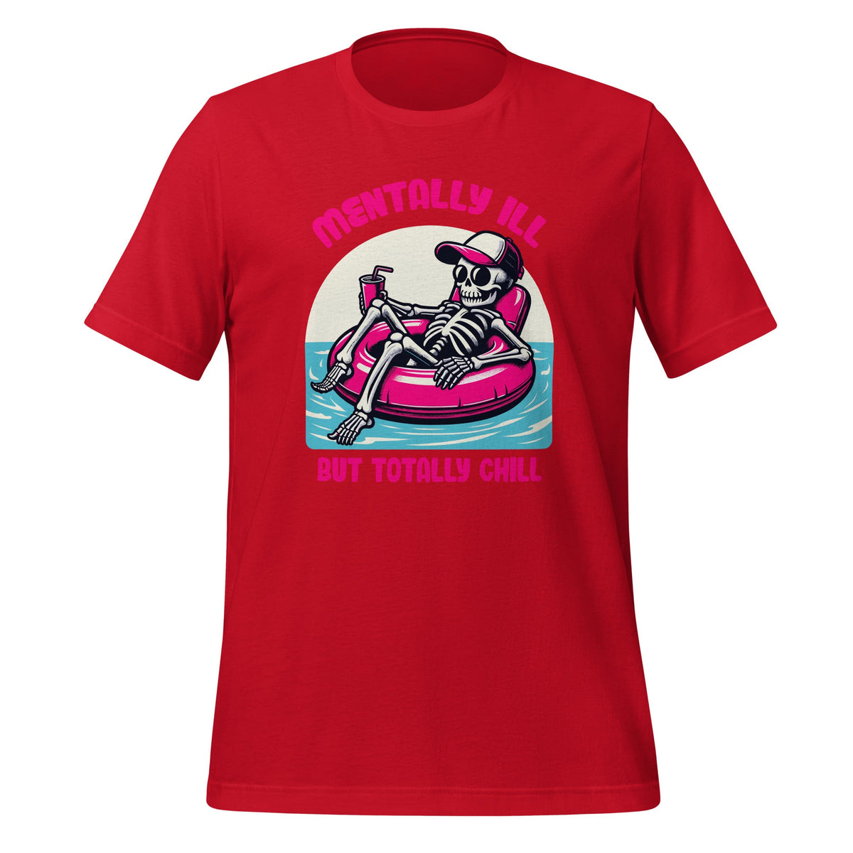 Mentally Ill But Totally Chill Funny Mental Health Skeleton product image 4