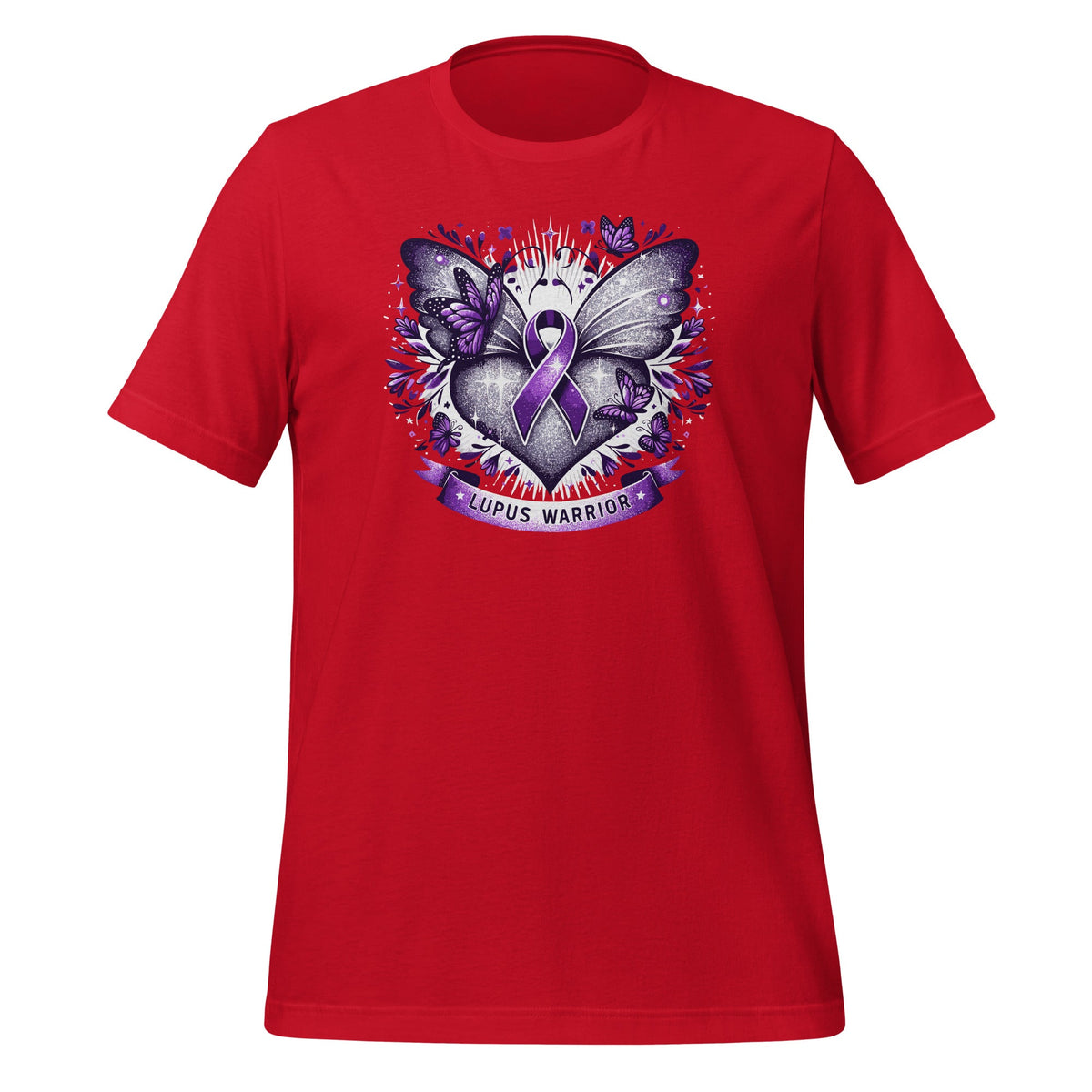 Lupus Awareness Warrior Survivor Purple Butterflies Heart product image 4