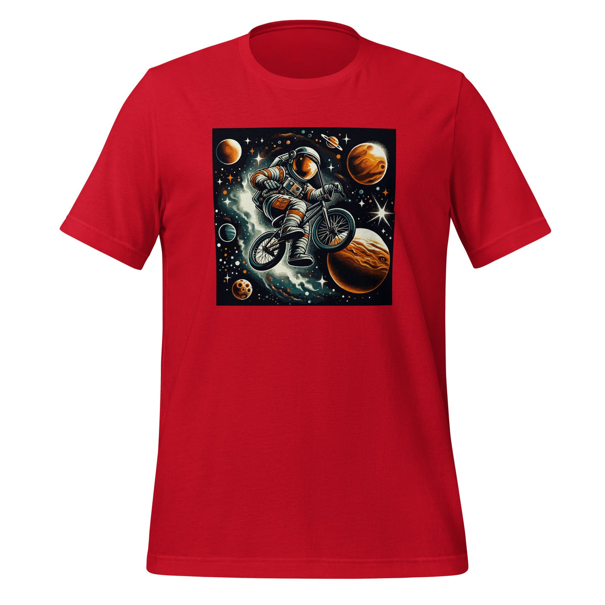 Astronaut on Bike Bicycle in Space Doing Tricks Biker product image 4