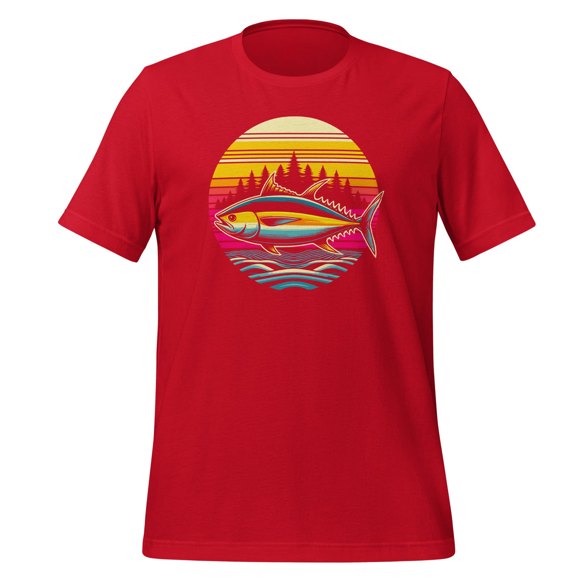 Tuna Fishing Sunset Retro Style Vintage 80s 70s Unisex product image 4