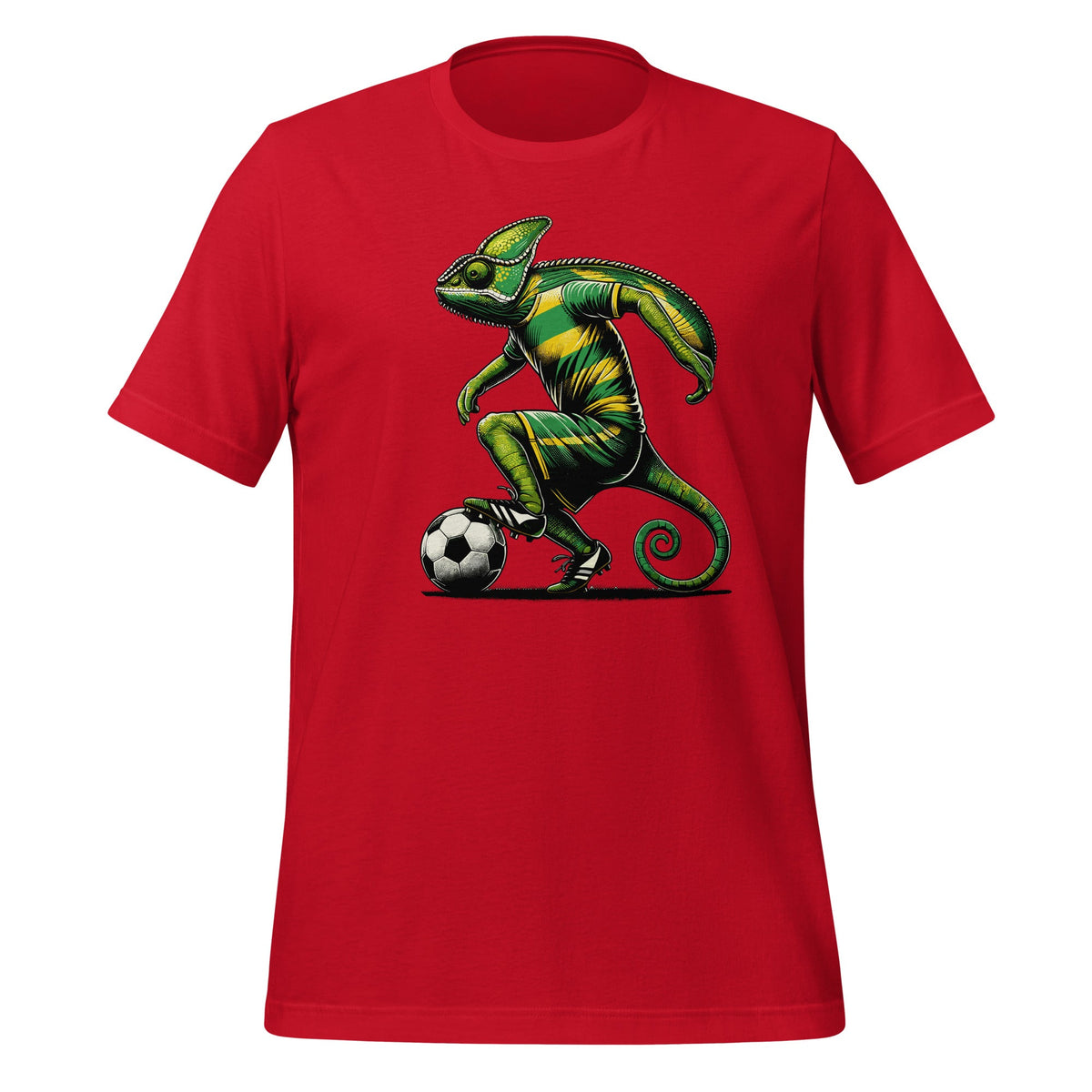 Chameleon Lizards Soccer Player Reptile Pet Unisex T-Shirt product image 4
