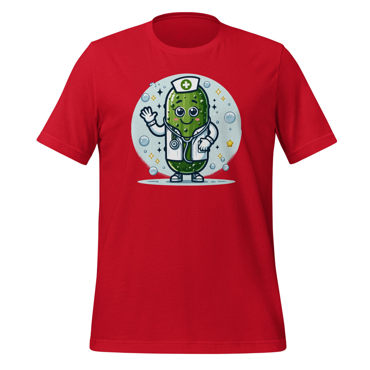 Funny Doctor Nurse Pickle Physician Art Unisex T-Shirt product image 4