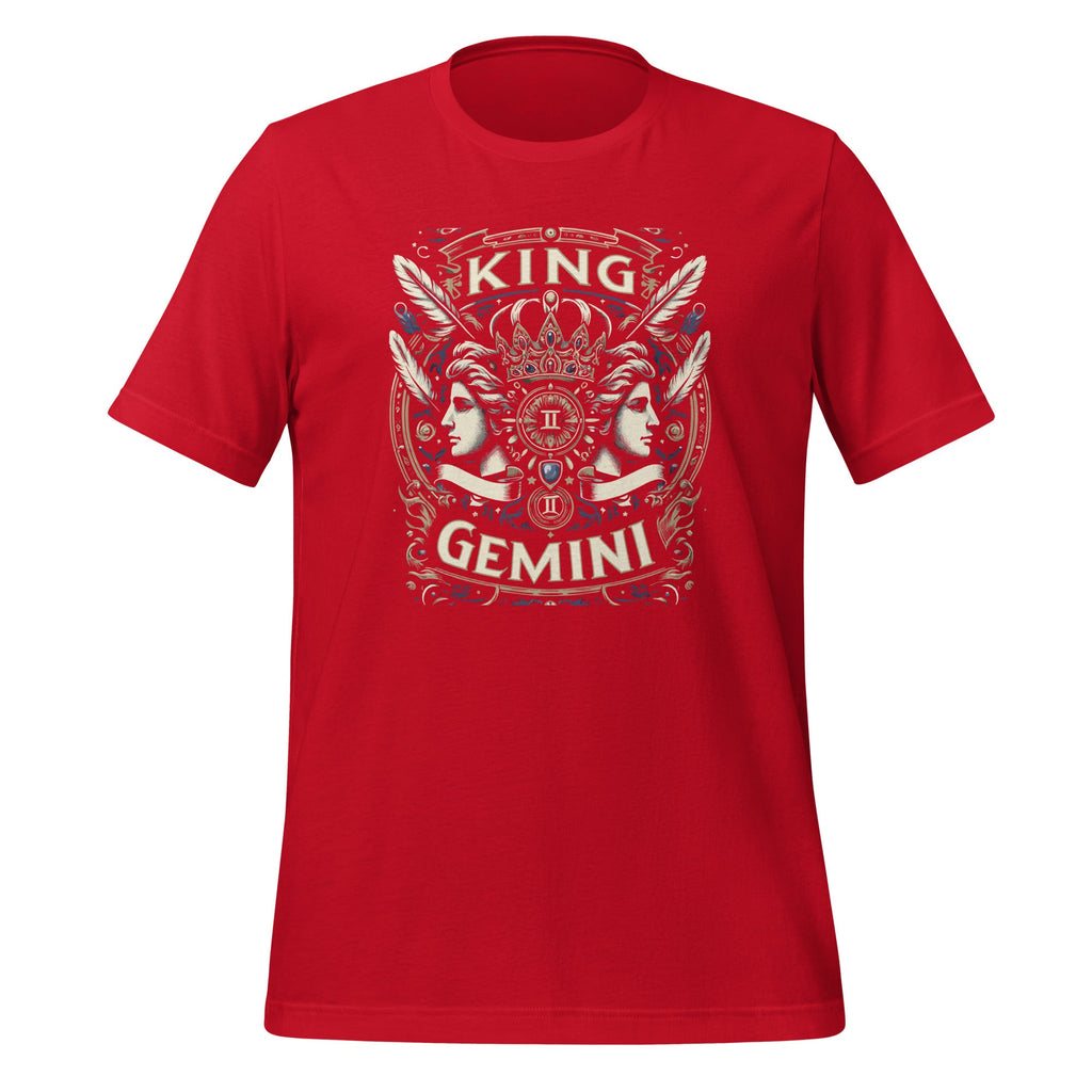 Happy Birthday Gemini Black King Zodiac Sign Unisex T-Shirt product image 4