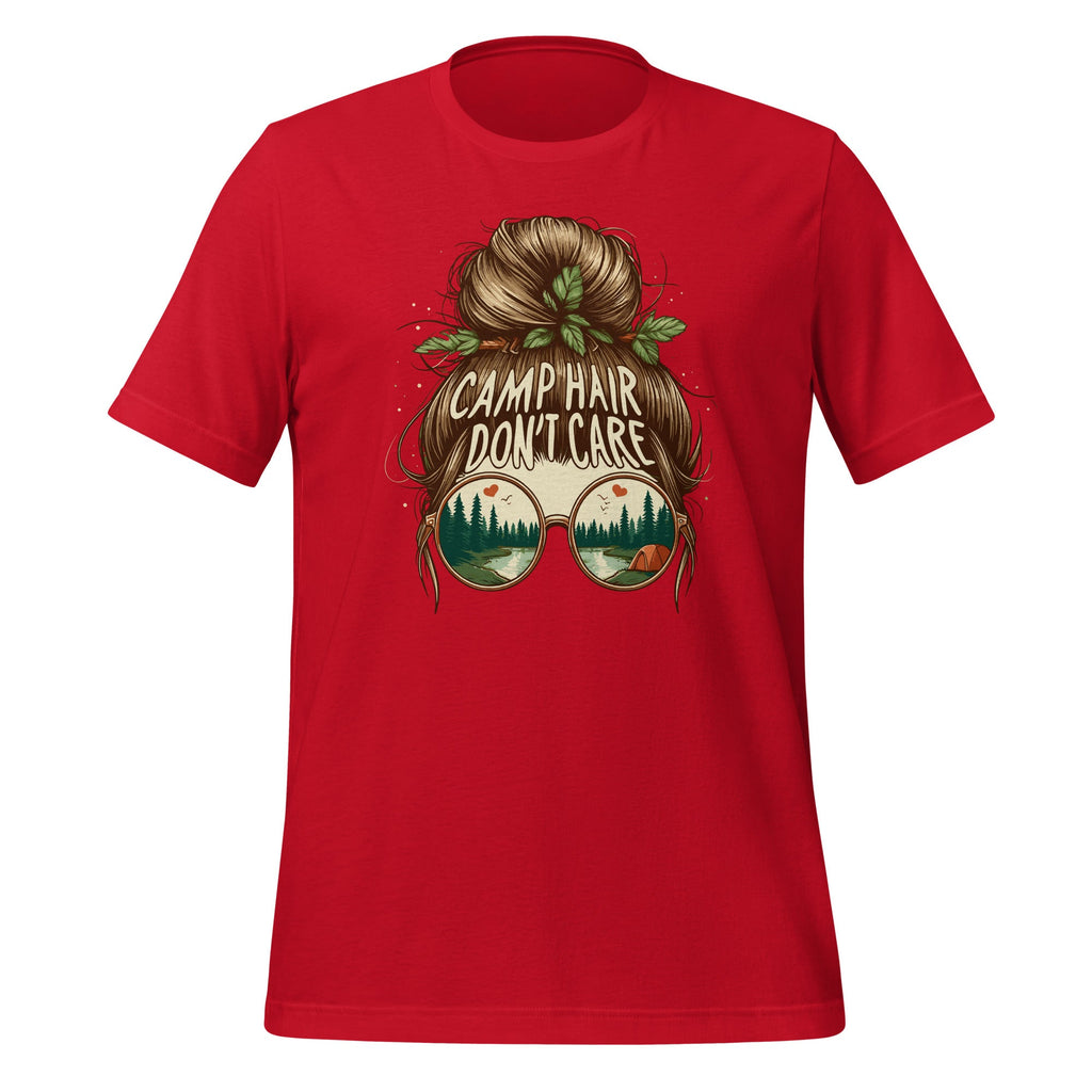 Camp Hair Don't Care Messy Bun Funny Camping Camper Unisex product image 4