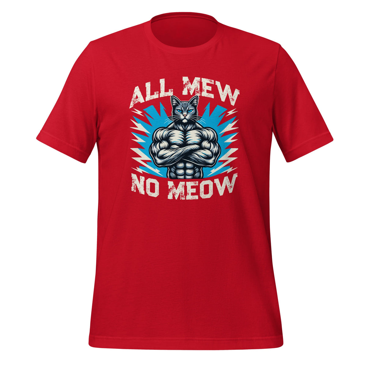 All New No Meow Funny Mewing Cat Memes Unisex T-Shirt product image 4
