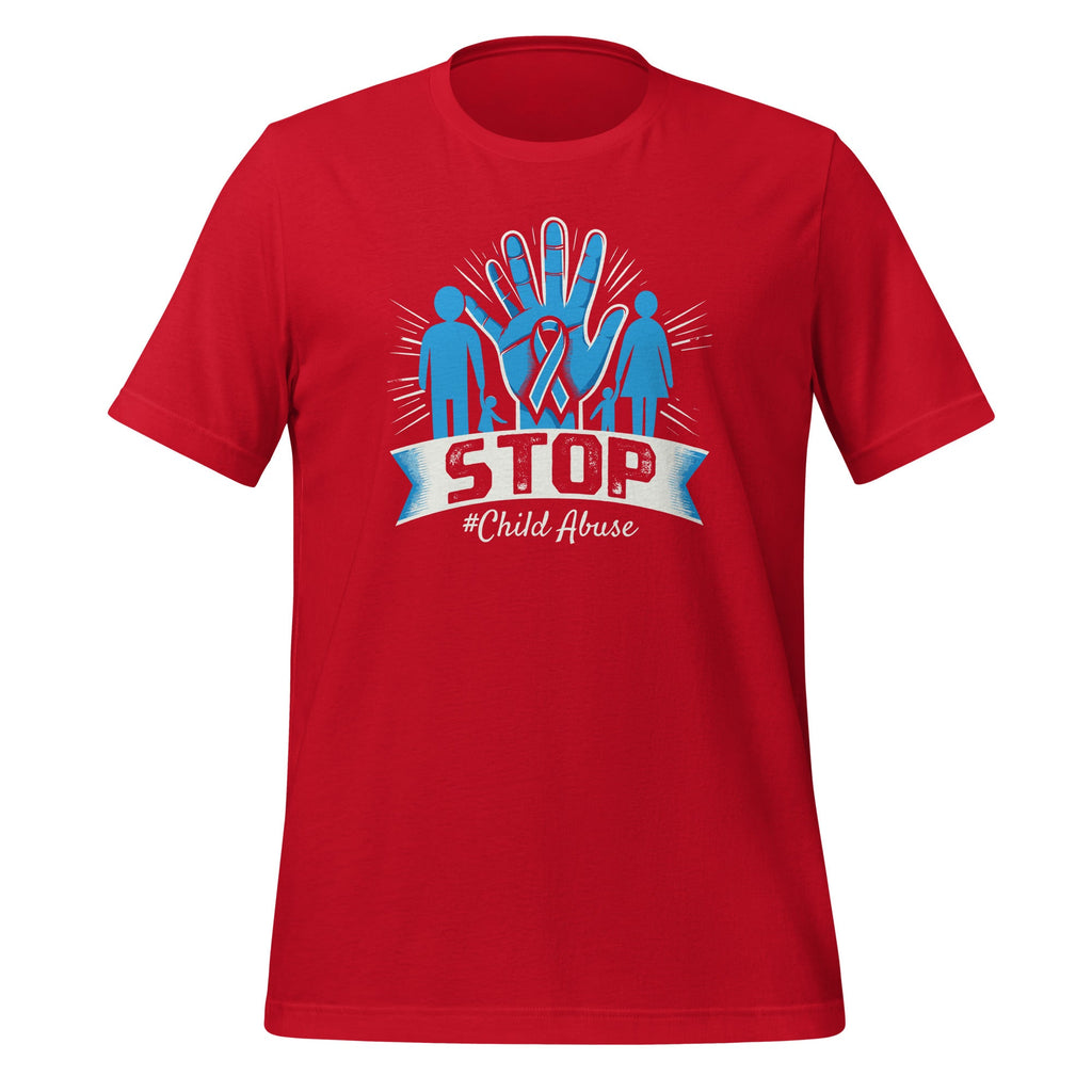 Blue Hand Family Stop Child Abuse Prevention Month Unisex product image 4