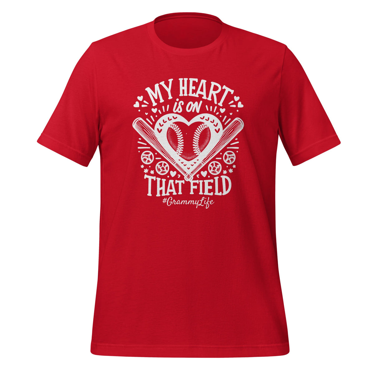 My Heart is on That Field Baseball Softball Grammy Unisex product image 4