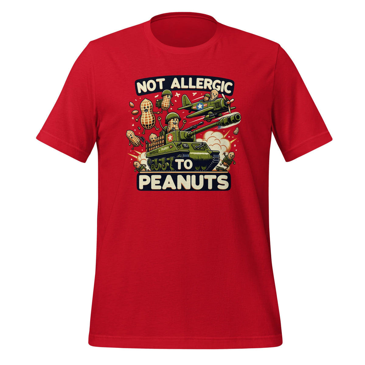 Not Allergic To Peanuts Butter Funny Weird Meme Unisex product image 4