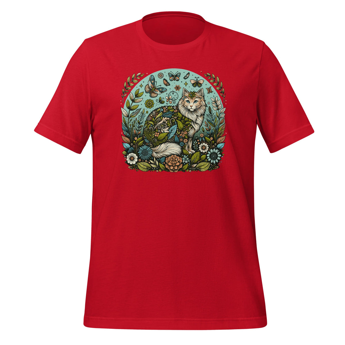 Cottagecore Cat Aesthetic Garden Nature Lover Unisex T-Shirt product image 4