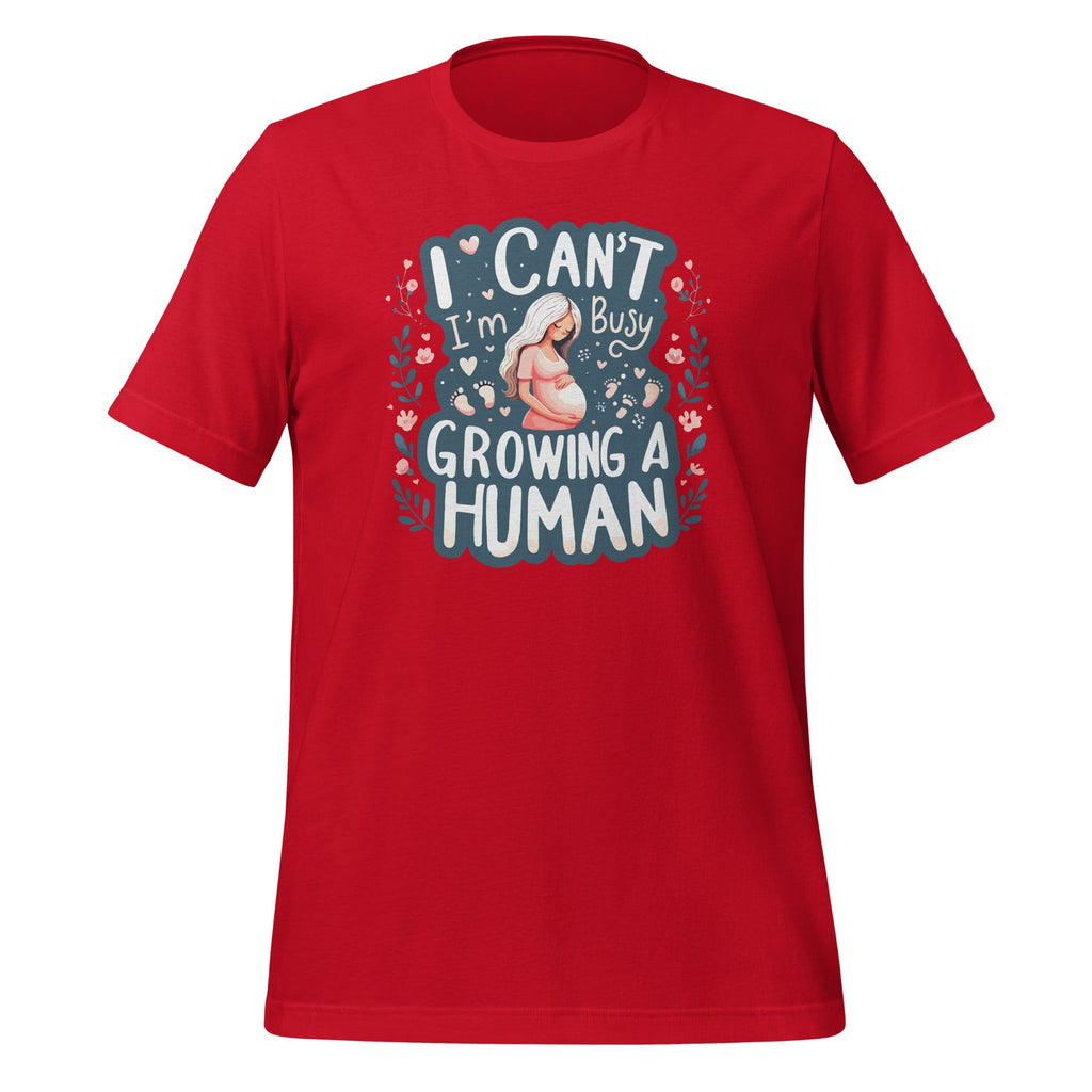 I Can't I'm Busy Growing A Human Mom Pregnancy Announcement product image 4